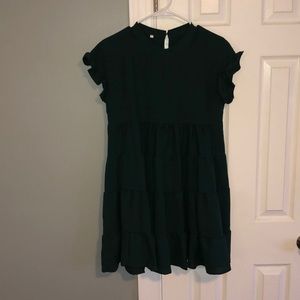 Short sleeved ruffle dress